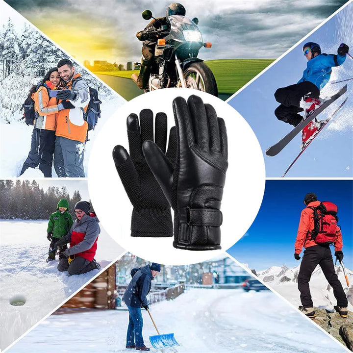 Electric USB Heated Gloves Winter Warming Thermal Ski Snow Hand Warm Windproof