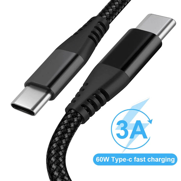 USB-C to USB-C Cable Male Type-C Cable Cord Fast Charger Charging Data Sync